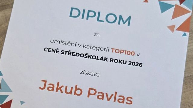 Středoškolák roku 2026